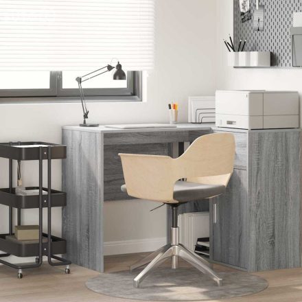 vidaXL Íróasztal Szürke Sonoma Fa Standard Távozás Szürke Íróasztal