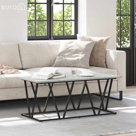 vidaXL Dohányzóasztal Szürke sonoma 100 x 50 x 40 cm Mérnöki fa és fém