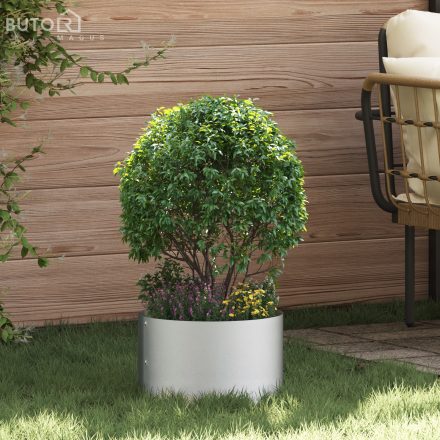 vidaXL Horganyzott Fém Cserép Horganyzott Horganyzott Fém 30 cm átmérő