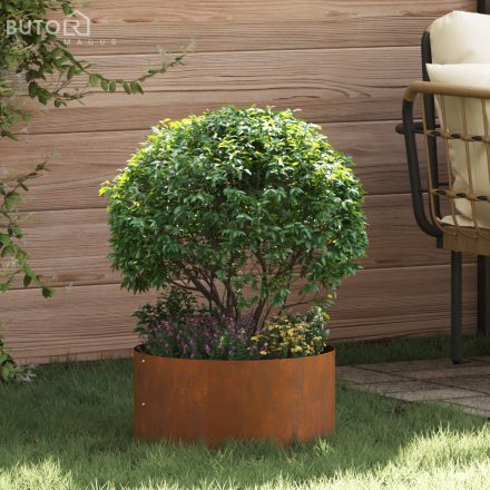 vidaXL Corten acél virágcserép Corten acél Nagy Tartós