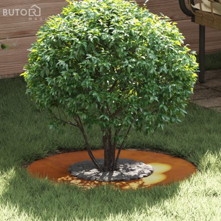 vidaXL Corten Acél Virágcserép Corten Acél Nagy Dekoratív Betétek
