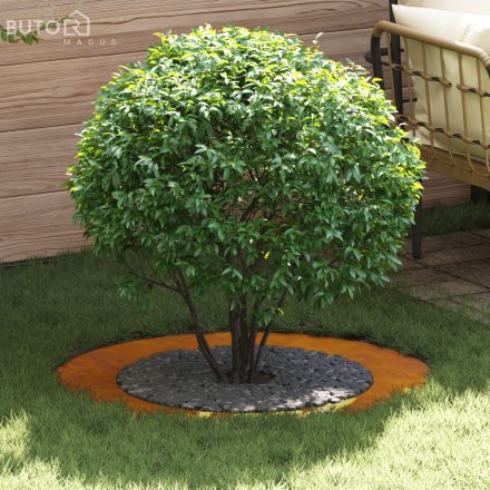 vidaXL Corten Acél Virágcserép Corten Acél Nagy Dekoratív Betétek