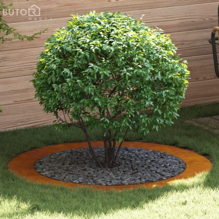 vidaXL Corten Acél Virágcserép Corten acél Nagy Tartós