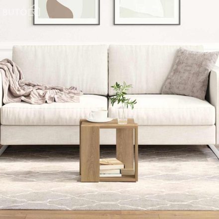 vidaXL Dohányzóasztal kézműves tölgy 32 x 32 x 30 cm Faanyag