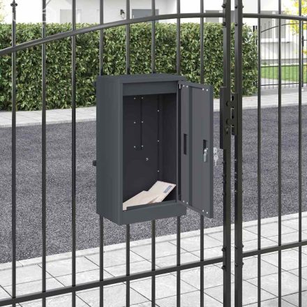 vidaXL postaláda Antracit 30 x 23 x 55 cm Acél