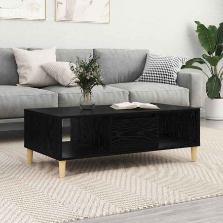vidaXL Dohányzóasztal Musta tammi 103,5 x 60 x 35 cm Faanyag