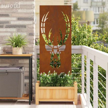 vidaXL Kerti dekoratív panel Rozsdás 50 x 140 cm időjárásálló acél