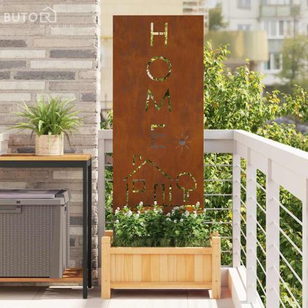 vidaXL Kerti dekoratív panel Rozsdás 50 x 140 cm időjárásálló acél