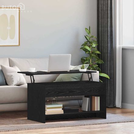 vidaXL Dohányzóasztal Musta tammi 102 x 50 x 52.5 cm Faanyag