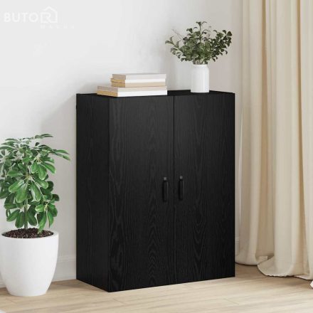 vidaXL Függő szekrény Musta tammi 69.5 x 34 x 90 cm Faanyag