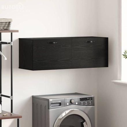 vidaXL Fali Szekrény Musta tammi 100 x 36.5 x 35 cm Faanyag