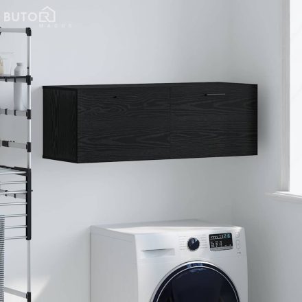 vidaXL Fali Szekrény Musta tammi 100 x 36.5 x 35 cm Faanyag