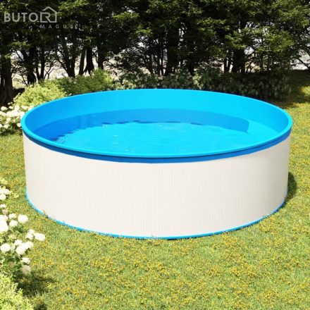 vidaXL fehér merülőmedence 350 x 90 cm