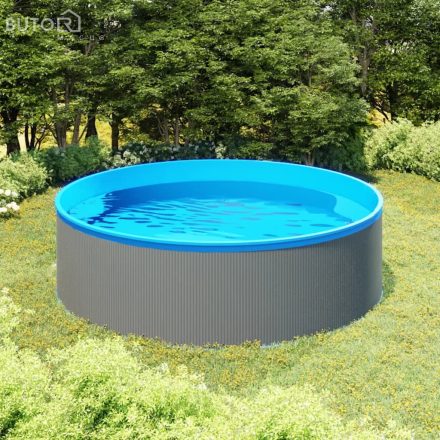 vidaXL szürke merülőmedence 350 x 90 cm