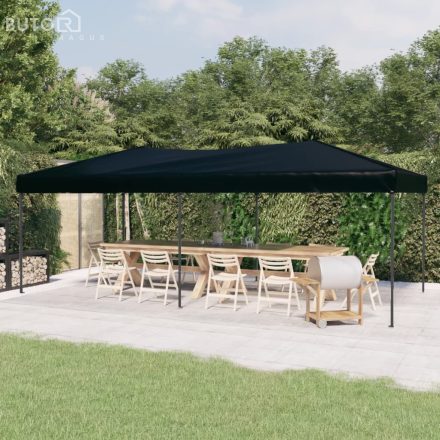 vidaXL fekete összecsukható rendezvénysátor 3 x 6 m