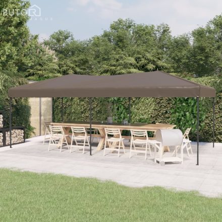 vidaXL tópszínű összecsukható rendezvénysátor 3 x 6 m