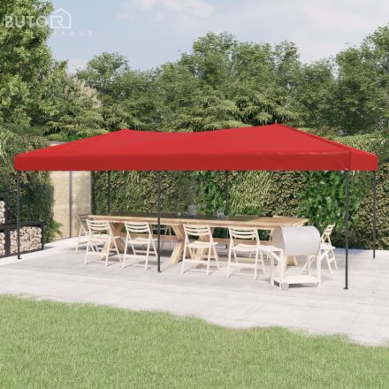 vidaXL piros összecsukható rendezvénysátor 3 x 6 m