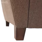 Fotel, sötétbézs, MILO