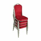 Egymásba rakható szék, bordó/champagne, ZINA 2 NEW