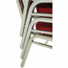 Egymásba rakható szék, bordó/champagne, ZINA 2 NEW