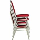 Egymásba rakható szék, bordó/champagne, ZINA 2 NEW