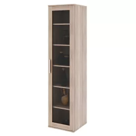 Polcos vitrin, DTD laminált,  sonoma tölgyfa, DUNAJ 4