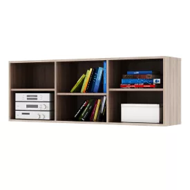   Alacsony könyvespolc, DTD laminált, tölgy sonoma, DUNAJ  TYP12