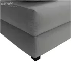Kanapé ágyfunkcióval, szürke/türkiz, CLIV