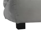 Kanapé ágyfunkcióval, szürke/türkiz, CLIV