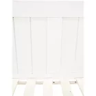 Ágy pótággyal, tűnyalábos fenyőfa, fehér, 90x200, GLAMIS