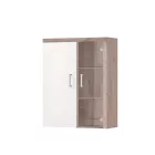 Vitrines faliszekrény, san marino/cream, CHERIS 4