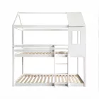 Montessori emeleteságy, fehér, 90x200, ATRISA