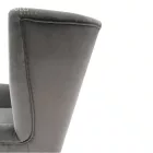 Fotel-füles, világosszürke/fekete, RODEZA
