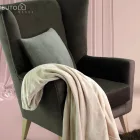Fotel-füles, taupe-szürke-barna/bükk, RODEZA