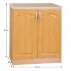 Konyha szekrény, éger, LORA MDF NEW KLASIK S60