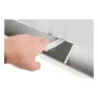Boxspring típusú ágy 180x200, világosszürke, FERATA KOMFORT