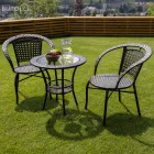Kerti rattan szett 1+2, barna, LASAN