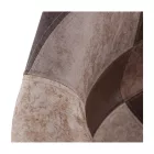 Dizájnos fotel, patchwork/bükk, TERST