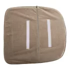 Dizájnos fotel, szürkésbarna Taupe Velvet anyag, ZIRKON