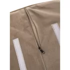 Dizájnos fotel, szürkésbarna Taupe Velvet anyag, ZIRKON