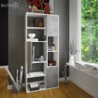 Regálé, fehér/beton, ULIMI