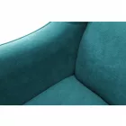 Kényelmes fotel, türkíz/bükk, BREDLY