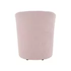 Klub fotel puffal, rózsaszín, ROSE