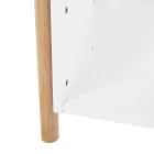 2 polcos állvány, természetes bambusz/fehér, BALTIKA TYP 1