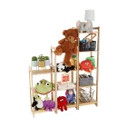 3 polcos polcállvány, természetes bambusz, IMPEROR TYP 1