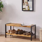 Cipőtartó, természetes/fekete, KONTRE
