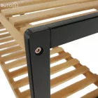 Cipőtartó, természetes/fekete, KONTRE