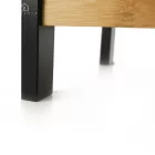 Cipőtartó, természetes/fekete, KONTRE