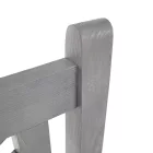Fából készült kerti pad, szürke, 150 cm, FABLA