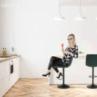Bárszék, zöld/fekete, LAHELA